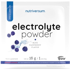 Nutriversum Electrolyte Powder | with BCAA, L-Carnitine & Green Tea [16 грама] Синя малина