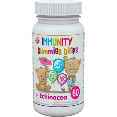 Clinical Immunity gummies bears + echinacea 60 ks pektínových cukríkov