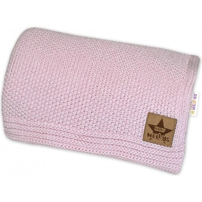 Baby Nellys deka dečka BASIC sv. růžová