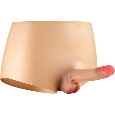 Real Body Силиконови боксерки с кухо дилдо Real Manly Hollow