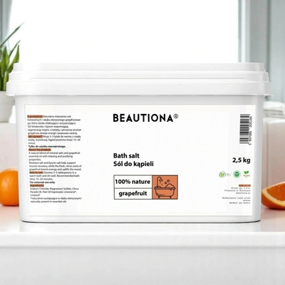 Beautiona kúpeľová soľ na nohy grep 500 g