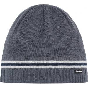 Eisbär Мъжка зимна шапка (beanie) Eisbär Mountain MÜ XL Beanie - Anthracite / White / Dark Cobalt / White - размер One Size (204-2940-0711)