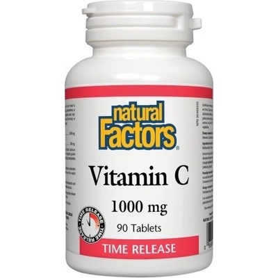 Natural Factors Витамин C 1000 mg (с удължено освобождаване) и Биофлавони 90 таблетки | Natural Factors (1341 NF)