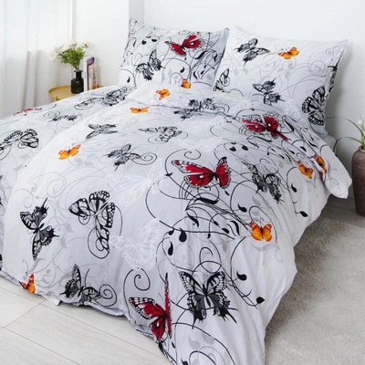 Xpose bavlna obliečky Karolína sivé 140x220 70x90