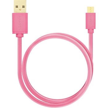 Axagon BUMM-AM05QP Micro USB 2A, 0,5m, růžový