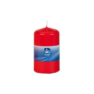 Gies Kerzen Свещ-Цилиндър-червена-100х58mm-1бр. +/-15h (350474)