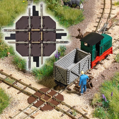 Busch H0 přejezd kolejí 33,3 mm 90° 12340