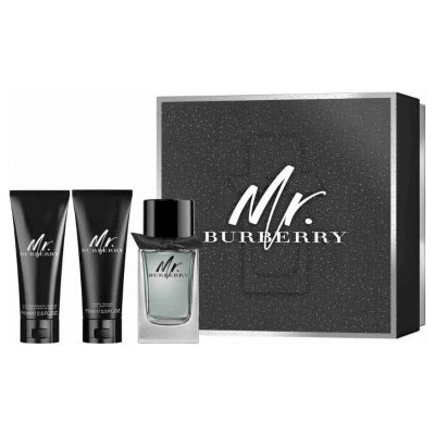 Burberry Mr. Burberry Подаръчен комплект, Тоалетна вода 100ml + душ гел 75ml + балсам за след бръснене 75ml, мъже