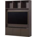 WOOOD Тъмнокафяв TV комплект от масивен бор 160x215x40 cm Meggy - WOOOD (377557-MI)