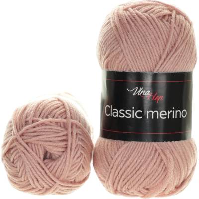 Vlna Hep Classic merino 61066 světlá starorůžová