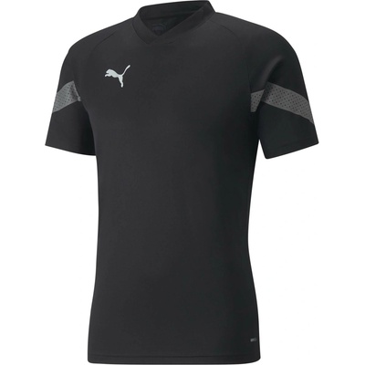 Puma pánske športové tričko teamFINAL Training Jersey čierna tmavo sivá