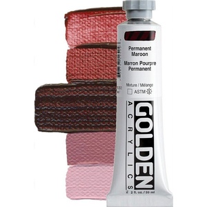 Golden Artist Colors Heavy Body АКРИЛНА боя Permanent Maroon 59 ml 1 бр (0001252-2)