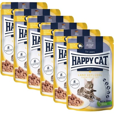 Happy Cat Culinary drůbež 6 x 85 g