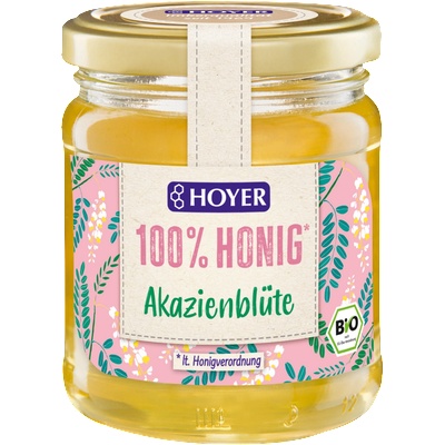 HOYER Био акациев мед - 250 г - стъкло