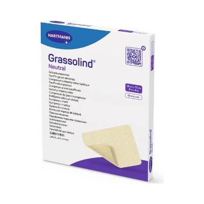 Mastný tyl sterilný – Grassolind Neutral 7,5 x 10 cm 10ks