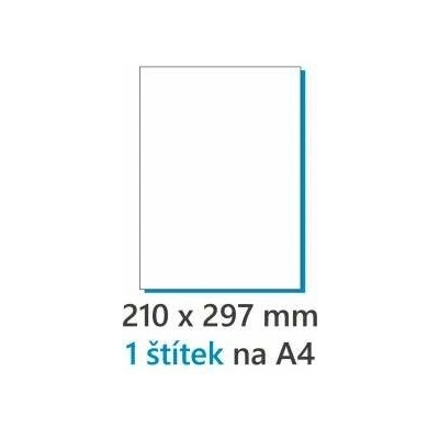 Etikety univerzálne 297x420mm Agipa A3 100 hárkov