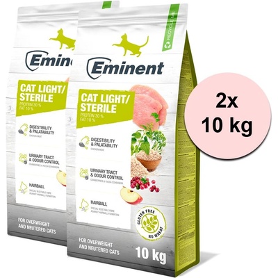 EMINENT Cat Light / Sterile High Premium 2 x 10 кг