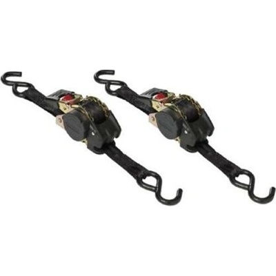 Master Lock - Set 2 ks upínací popruhy se zatahovací ráčnou a háčky Master Lock 3238EURDAT - 300 cm