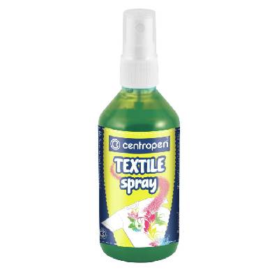 Centropen Farba na textil 1139 v rozprašovači 110ml zelená