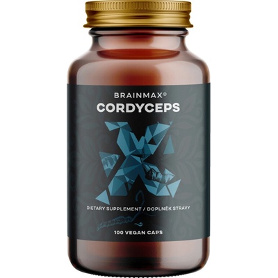 Brainmax Extrakt z cordycepsu 50% koncentrácia polysacharidov 100 rastlinných kapsúl