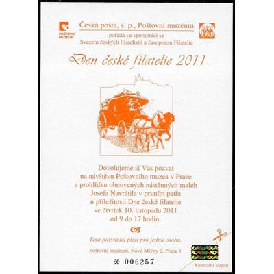 Česká pošta (2011) PPM 9 - Den české filatelie 2011 (pro S.Č.F.)