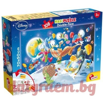 Lisciani Пъзел lisciani 48298 - 108 части - Мики Маус, двулицев пъзел (li48298)