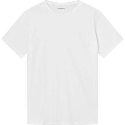 KnowledgeCotton Apparel Мъжка тениска KnowledgeCotton Apparel Agnar Basic T-Shirt - Bright White - размер XXL (216-8554-0215)