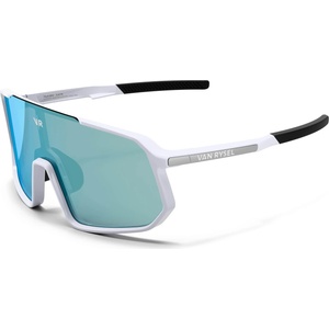 VAN RYSEL Очила за колоездене Van rysel Taaien S3 Cycling glasses - White Blue / Smoke Lagoon - размер One Size (205-7109-0511)