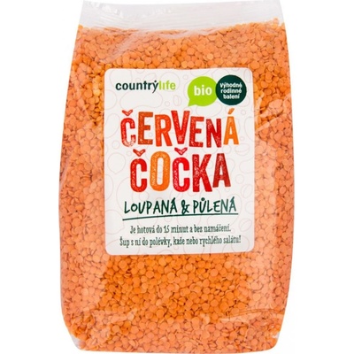 Country Life Čočka červená půlená Bio 1 kg