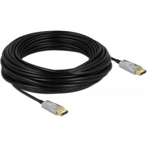 Delock Кабел Delock 85888, от DisplayPort(м) към DisplayPort(м), 25m, черен, 8K@60Hz (DELOCK-85888)