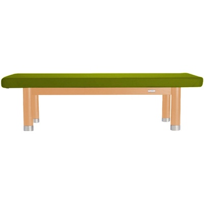 Clap Tzu Luxusní thajské masážní lehátko AMBRA Thai Barva čalounění: PU zelená (grass) Doplňky: bez doplňků Barva konstrukce: olejovaný buk 202 x 115 cm 60 kg 13 barev