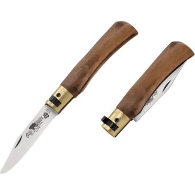 OLD BEAR S - STAINLESS STEEL, WALNUT HANDLE, ROUNDED TIP BLADE 9357/17_LN