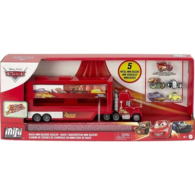 Mattel GWN55 Disney Cars 3 Mini transportér Mack kamion + 5 autíček