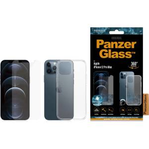 Panzer Стъклен протектор + Гръб iPhone 12 Pro Max PanzerGlass, Antibacterial