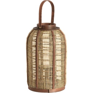 Light & Living Дървен/текстилен фенер (височина 34, 5 cm) Serein - Light & Living (7795882)