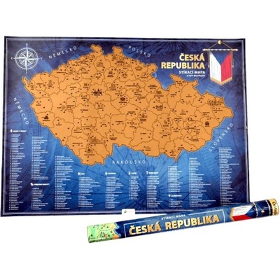 Stírací mapa České republiky