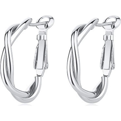 Silenti Jewelry Сребърни обеци "Плетка