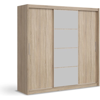 Wilsondo Marios so zrkadlom 220 x 215 x 61 cm dub sonoma