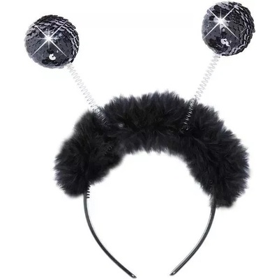 Widmann Аксесоар за костюм: Черна пайетена диадема (1942g)