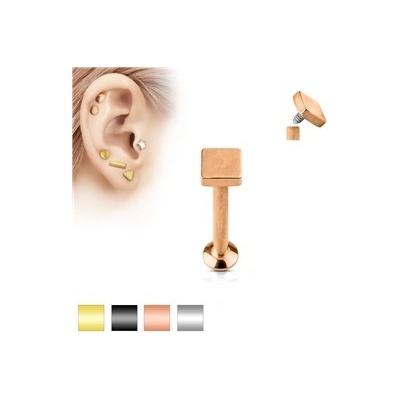 Piercingate činka do ucha PNC00084 stříbrná