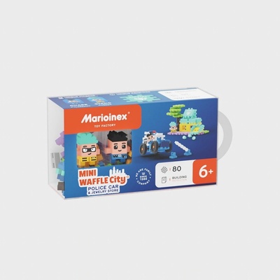 Marioinex Mini WAFLE Policejní auto a klenotnictví