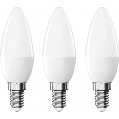 Emos LED žiarovka Classic sviečka, E14, 4,2W 40W, 470lm, 4000K, 3 ks
