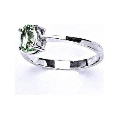 Čištín Stříbrný se syntetickým zirkonem peridot T 1246