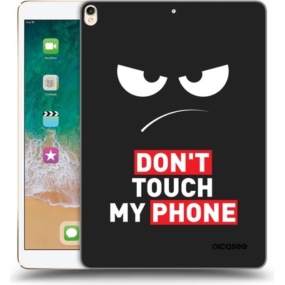 Picasee silikónový čierny obal Apple iPad 10.5 2017 2. generace Angry Eyes Transparent