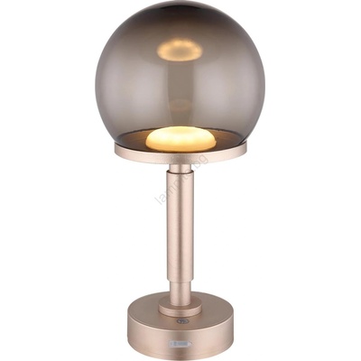 GLOBO 21034CH - LED Акумулаторна настолна сензорна лампа HAKU LED/2, 5W/5V 2700/4000/6500K роза (GL7929)