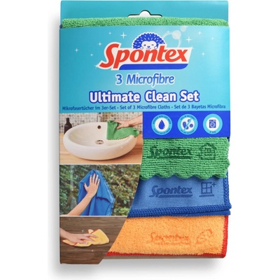Spontex Microfibre Set utěrky z mikrovlákna 3 ks – Hledejceny.cz