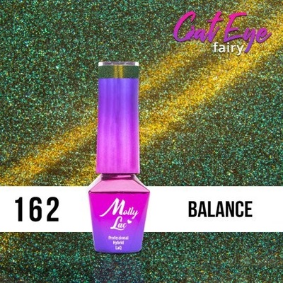 Molly Lac gél lak Cat Eye Fairy Balance 162 Zelená 5 ml