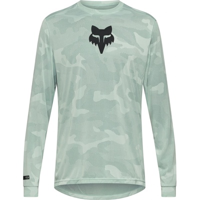 Мъжка фланелка с дълъг ръкав за колоездене FOX Racing Ranger Tru Dri L/S Jersey Cycling jersey - Frost - размер M (056-3243-1212)