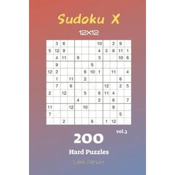 Sudoku X 12x12 - 200 Hard Puzzles vol. 3
