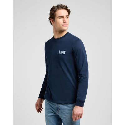 Pánské triko Lee LS Wobbly Lee Tee 112372359 Rivet Navy